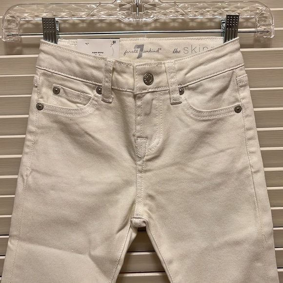 7 For All Mankind Super Skinny Jeans in Clean White - Picture 7 of 17
